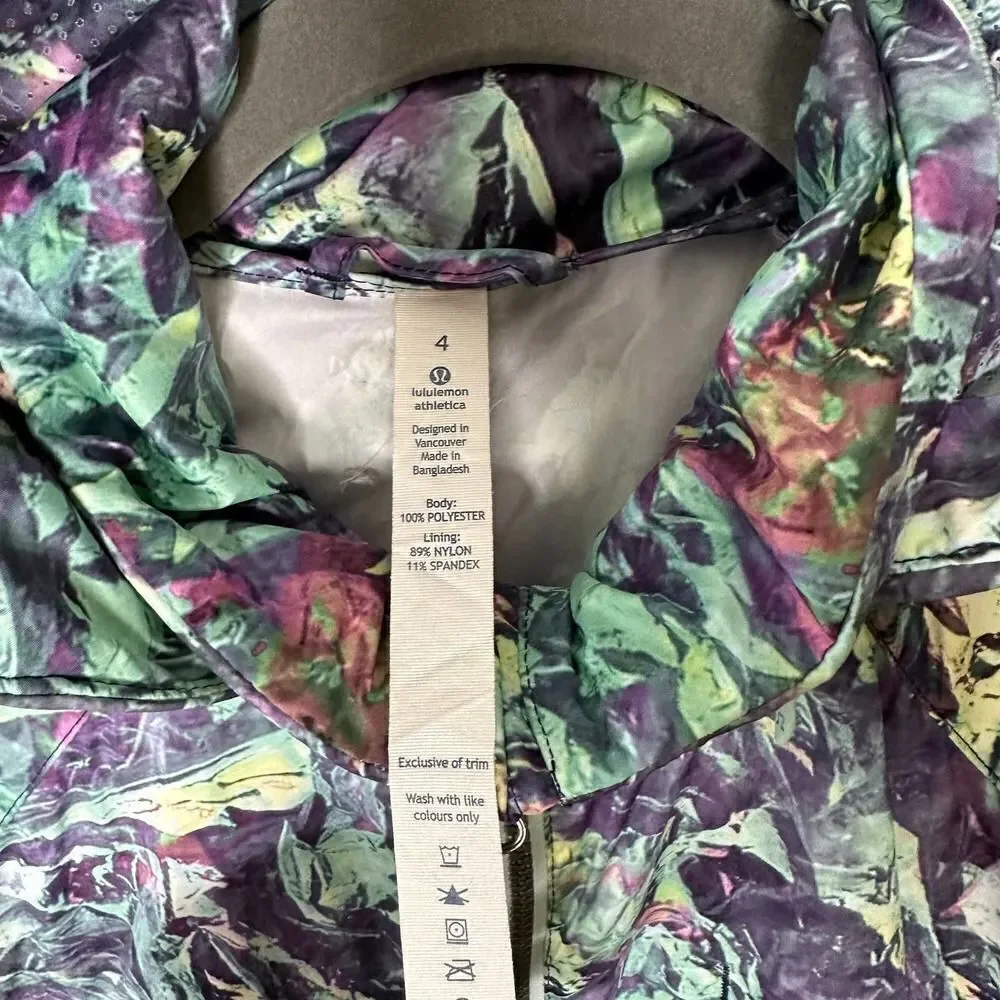 Lululemon Women's Miss Misty II Windbreaker Jacket zip up Iridescent rain 4 - Picture 5 of 6